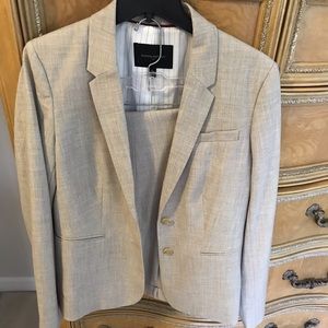Pans suit from banana republic.